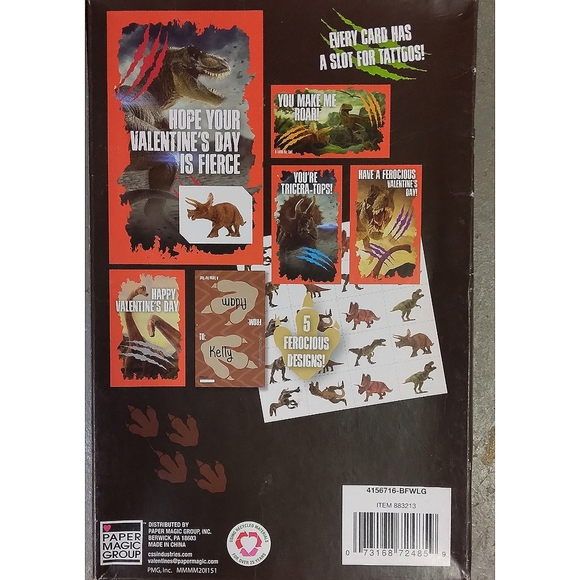 NIB | 20 🦖 Dino Tattoo Valentine's 🦕 - Picture 5 of 16